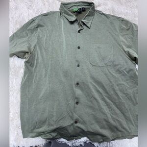 BOSS by Hugo Boss Men’s cotton button up - sage green, XXL